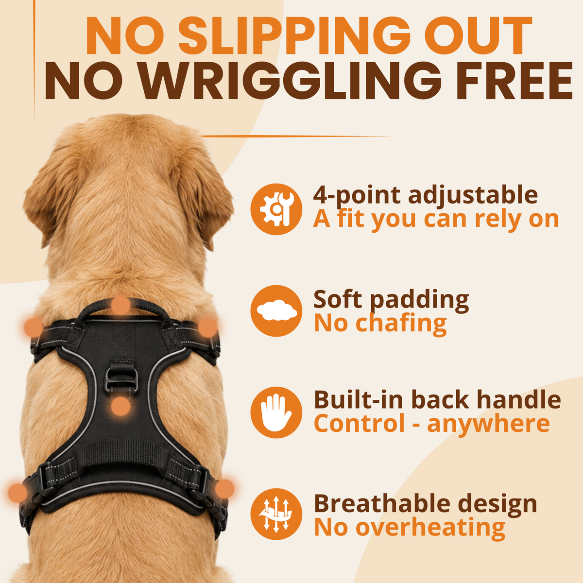 Pawdys No-Pull Dog Harness