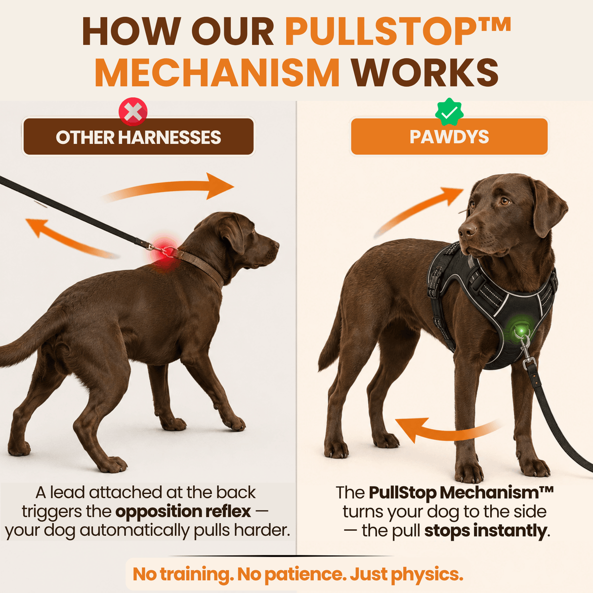 Pawdys No-Pull Dog Harness