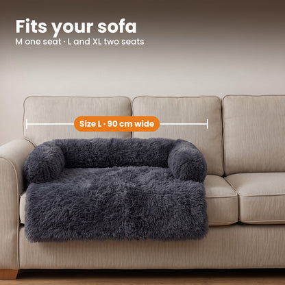 Size L dog sofa bed on a three-seater sofa